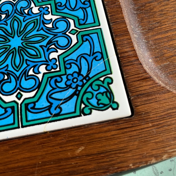 Vintage 70s Imperial Cheeseboard Charcuterie Tray with Knife - Picture 7 of 9